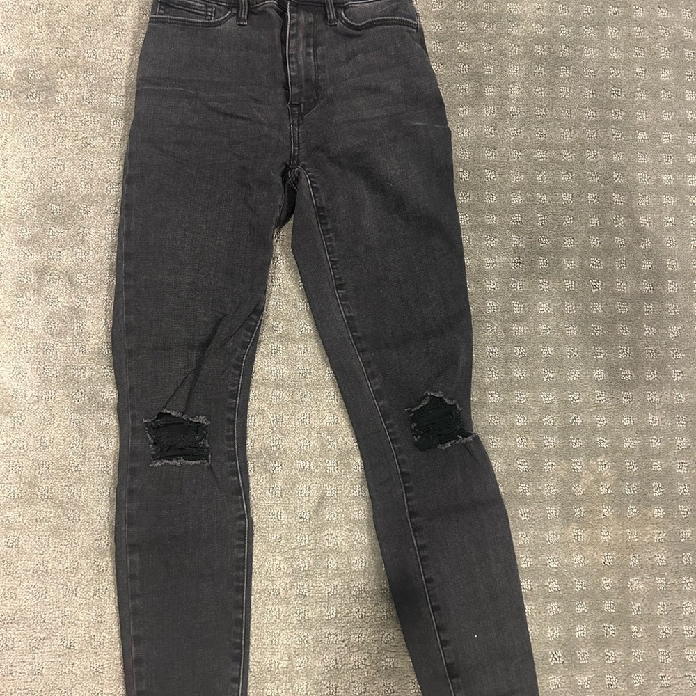 PacSun Black Skinny Distressed Jeans